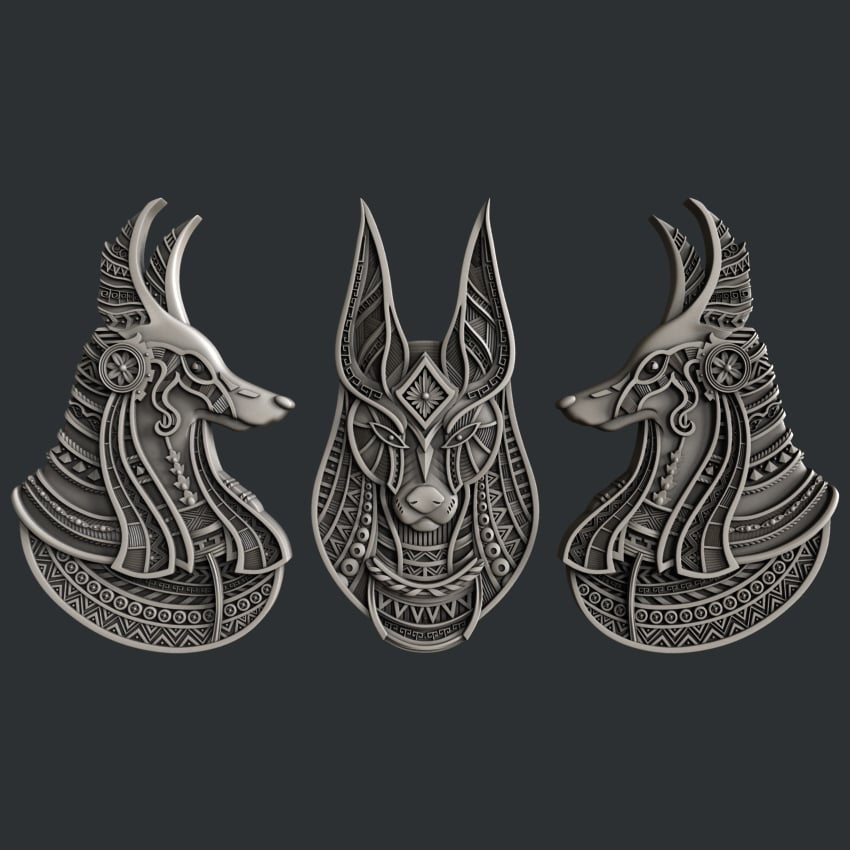 Глави на Zuri Anubis - 23 x 13,5 x 0,9 см