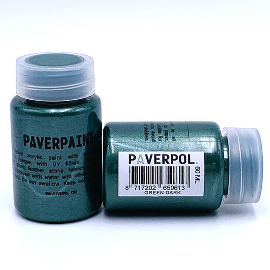 Paverpaint Acrylic Metallic Paint - Dark Green - 60ml