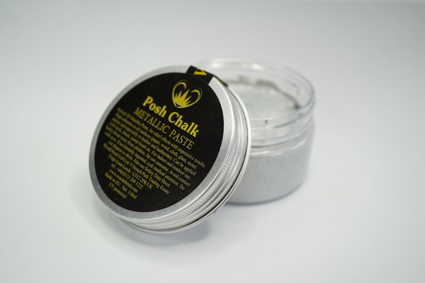 Posh Chalk Smooth Metallic Paste - Pearl Silver