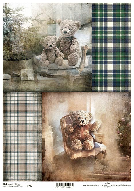 Decoupage Rice Paper - A4 - 1 piece - 1783