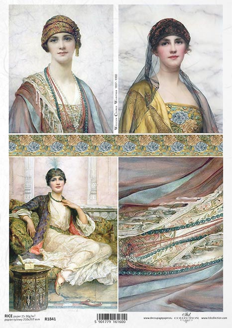 Decoupage Rice Paper - A4 - 1 piece - 1841