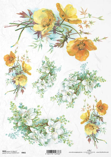 Decoupage Rice Paper - A4 - 1 piece - 0961
