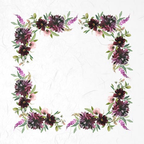 Decoupage Paper - Rice Paper - Set - 6 papers - 15cm x 15cm - 019
