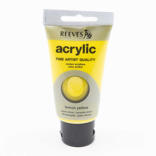 Reeves Acrylic Paint - Lemon Yellow - Лимон - 75ml