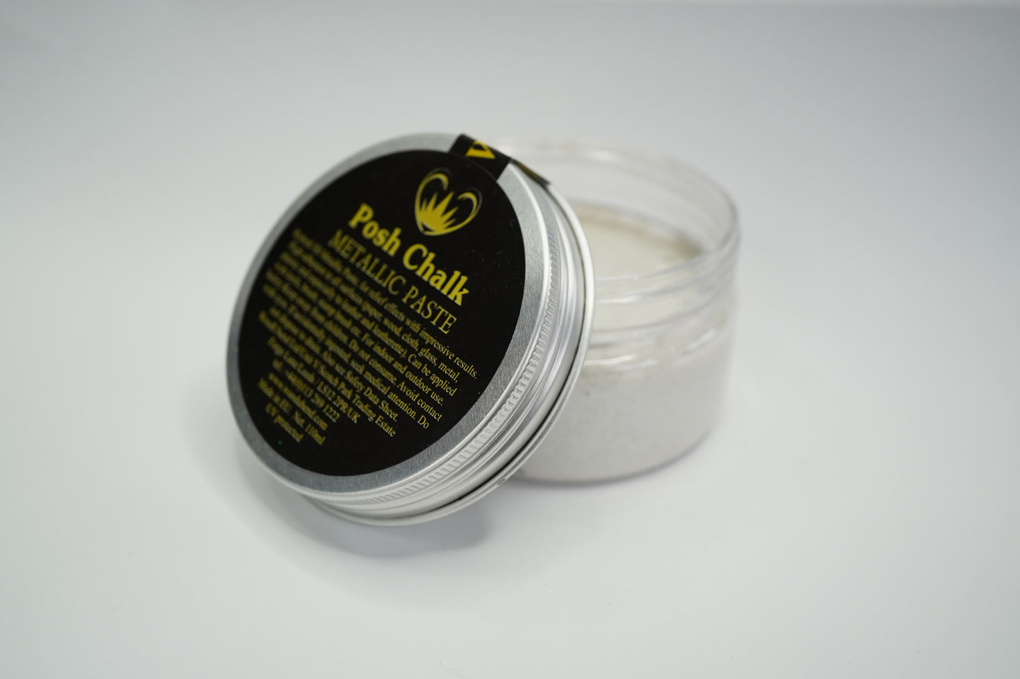 Posh Chalk Smooth Metallic Paste - White Titanium