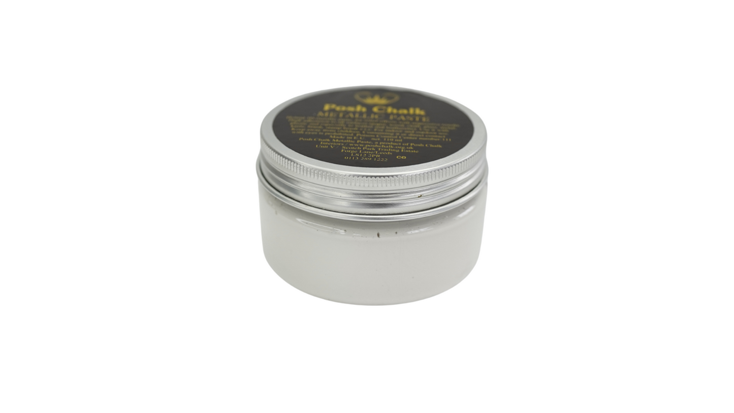 Posh Chalk Smooth Metallic Paste - White Titanium