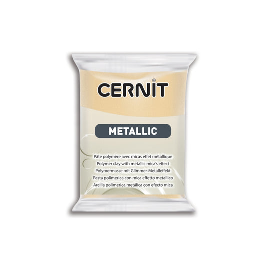 CERNIT Metallic polymer clay block - 56 g (2 oz) - Champagne