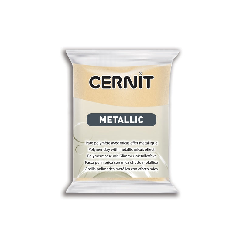 CERNIT Metallic polymer clay block - 56 g (2 oz) - Champagne