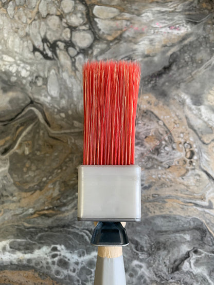 Блок четка - меки синтетични червени косми - серия S77
