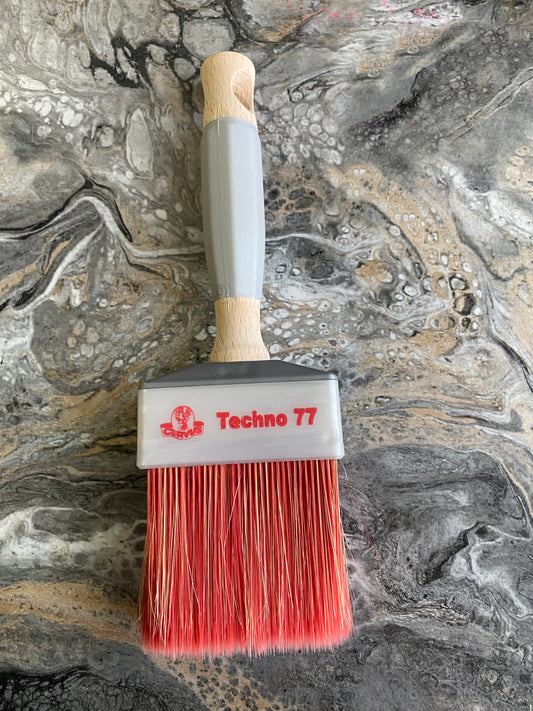 Block Brush - Soft Synthetic Red Bristles - S77 Series