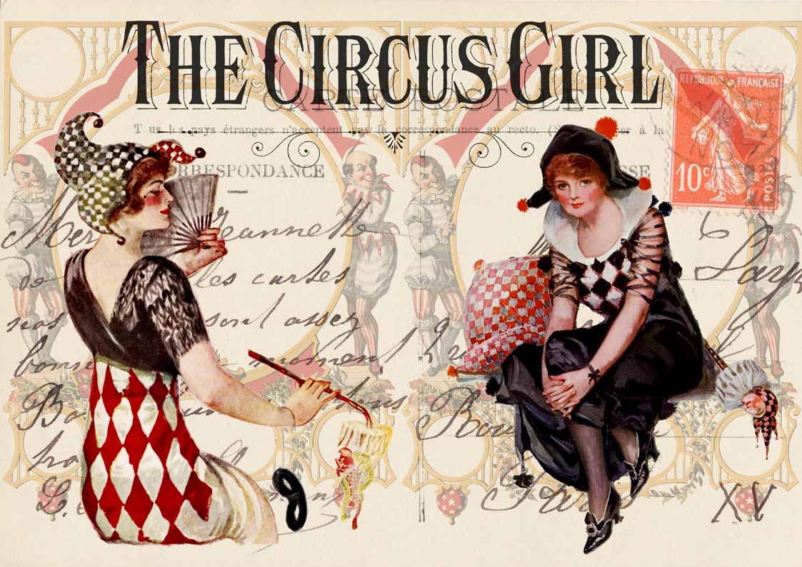 Decoupage Queen - Ivetas Circus Girls - A4