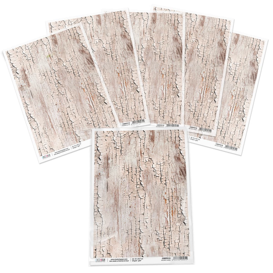 Декупажна хартия Piuma A4 - Dolomiti Wood CBRP019