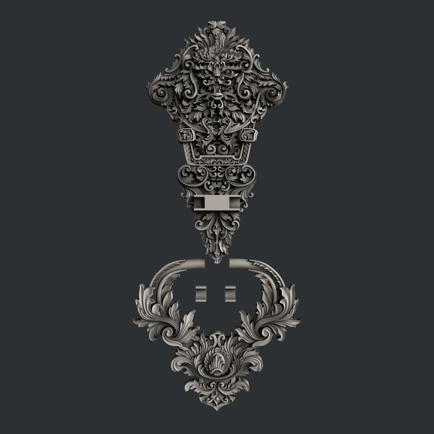 Zuri Door Knocker 2 - 20.5cm x 10cm x 1.1cm