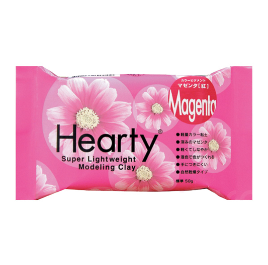 Hearty Lightweight Modelling Clay, Magenta, 50g