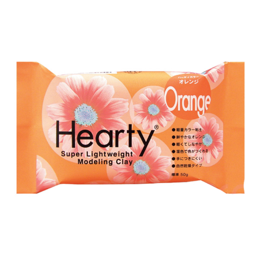 Hearty Lightweight Modelling Clay, ORANGE, 50g