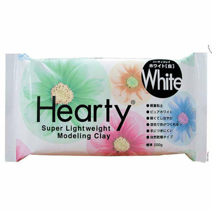 Hearty Super Lightweight Modelling Clay, white, 200g