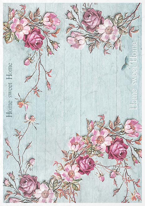 Decoupage Rice Paper - Beautiful Flowers Set - RS009