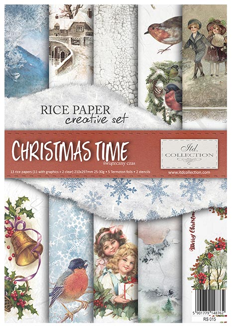 Decoupage Rice Paper - Christmas Time Set - RS015