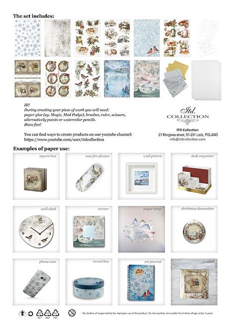 Decoupage Rice Paper - Christmas Time Set - RS015