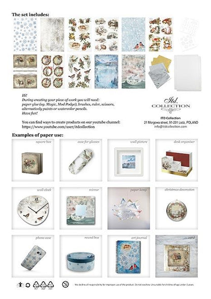 Decoupage Rice Paper - Christmas Time Set - RS015