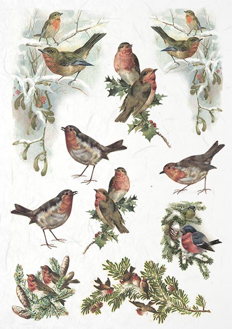 Decoupage Rice Paper - Christmas Time Set - RS015