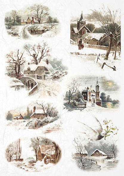 Decoupage Rice Paper - Christmas Time Set - RS015