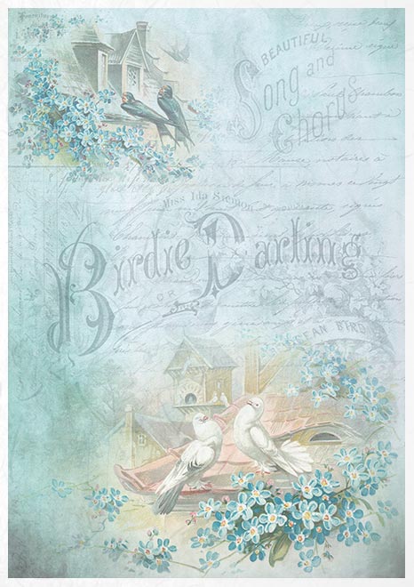 Decoupage Rice Paper - In Love - Creative Set -  - RS007