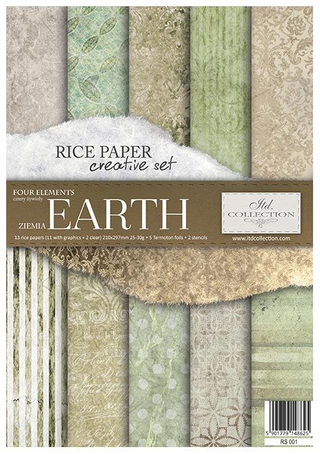Decoupage Rice Paper - Earth Creative Set -  - RS001