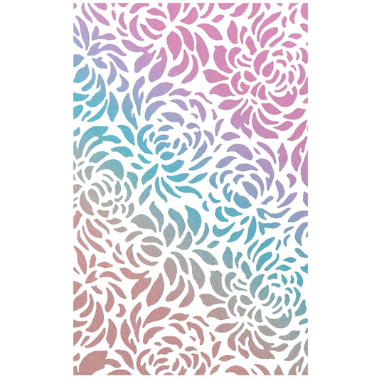 Ciao Bella MS033 - Stencil - Floral - 12.7 x 20.3cm