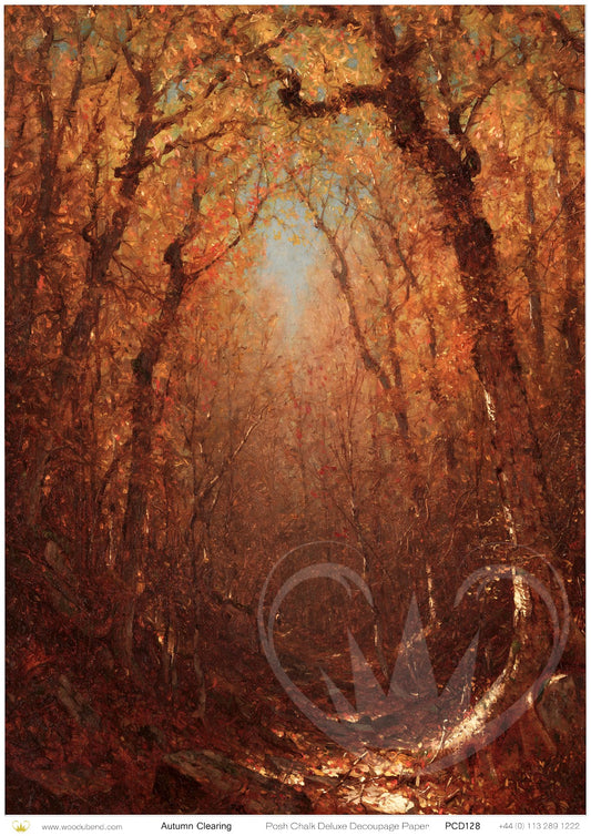 Posh Chalk Decoupage Paper - Autumn Clearing - A1 - 84cm x 60cm