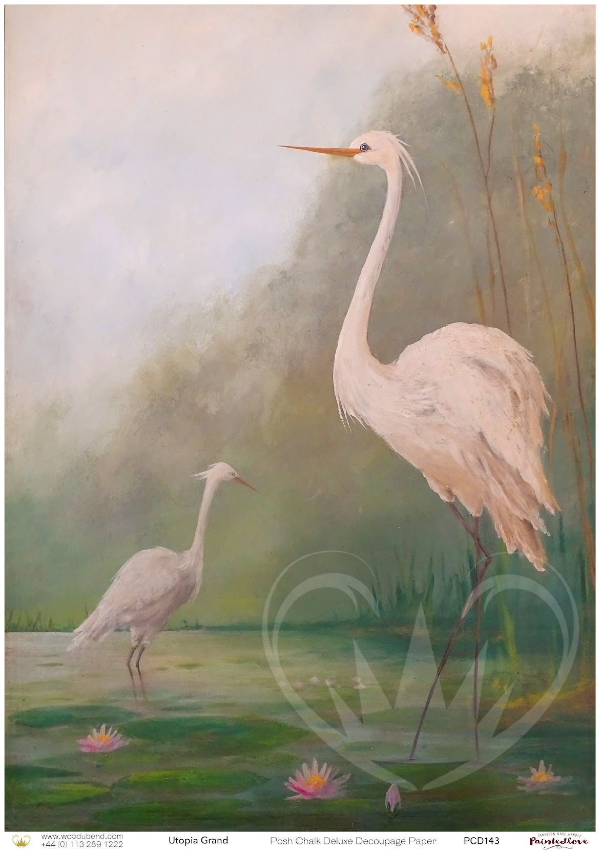 Posh Chalk Decoupage Paper - Utopia Grand - A1 size (84cm x 60cm)