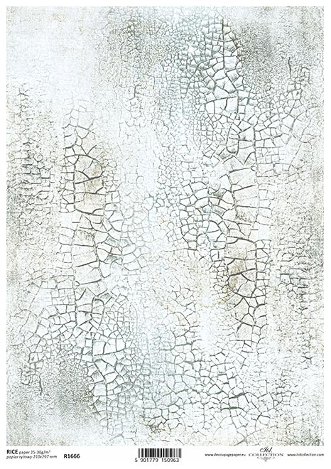 Decoupage Rice Paper - A4 - 1 piece  - 1666