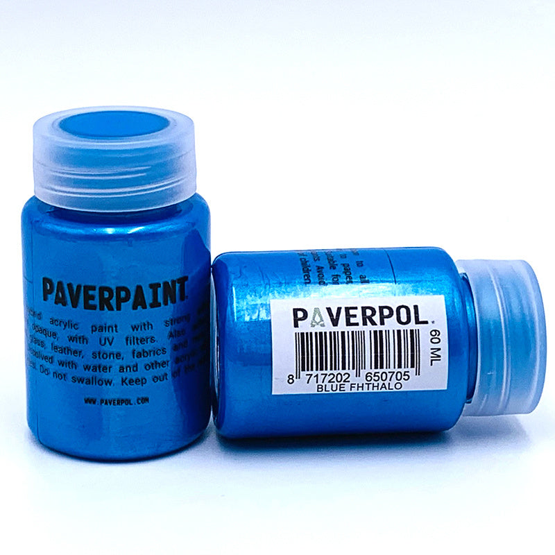 Акрилна метална боя Paverpaint - Blue Fhtalo - 60мл