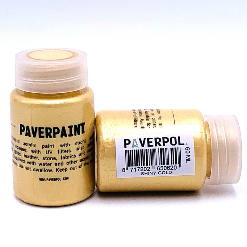 Paverpaint Acrylic Metallic Paint - Shiny Gold - 60ml