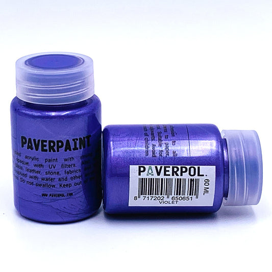 Paverpaint Acrylic Metallic Paint - Violet - 60ml