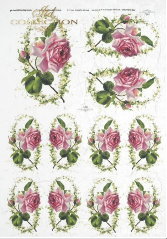 Decoupage Rice Paper - A4 - 1 piece  - 0221