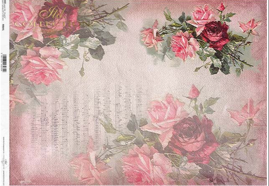 Decoupage Rice Paper - A3 - 1 piece  - 0064L