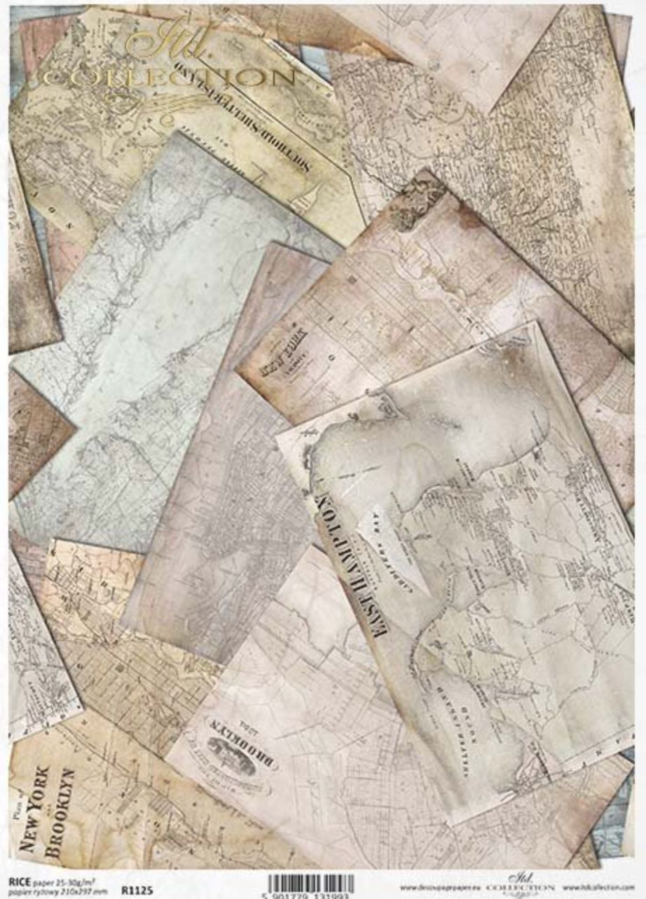 Decoupage Rice Paper - A4 - 1 piece  - 1125