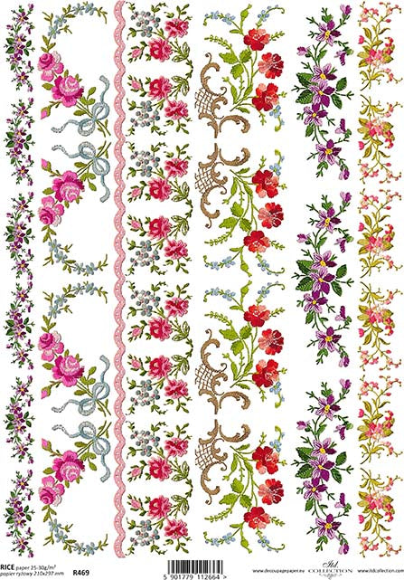 Decoupage Rice Paper - A4 - 1 piece  - 0469