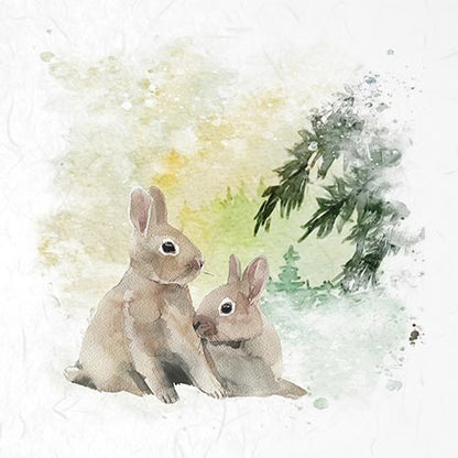 Хартия за декупаж - Оризова хартия - Комплект - 6 листа - 15см x 15см - 037