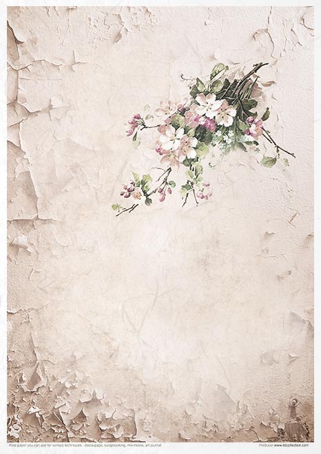 Decoupage Rice Paper - Rosy Summertime Creative Set - 20 pieces  - RS022