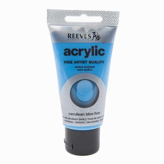 Reeves Acrylic Paint - 75ml - Cerulean Blue - Керулян Синьо