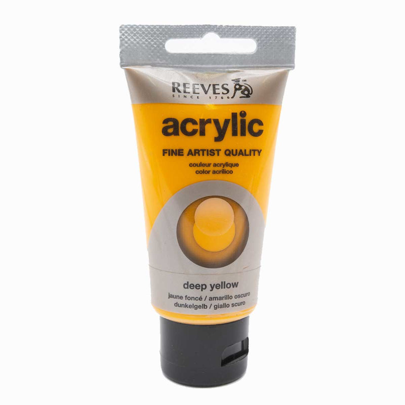 Reeves Acrylic Paint - Deep Yellow - Дълбоко жълто - 75ml