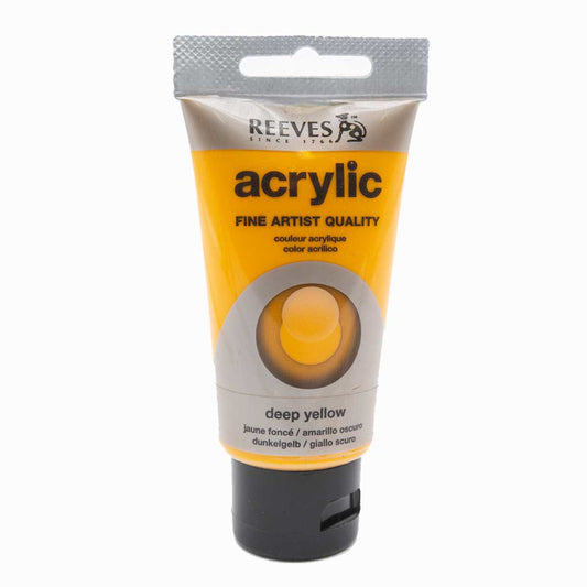 Reeves Acrylic Paint - Deep Yellow - Дълбоко жълто - 75ml
