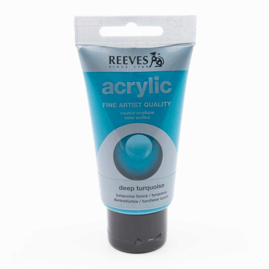 Reeves Acrylic Paint - 75ml - Deep Turquoise - Дълбоко тюркоаз