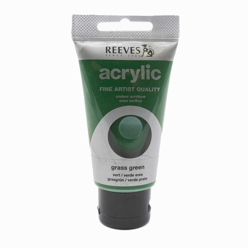 Reeves Acrylic Paint - 75ml - Grass Green - Трева зелена