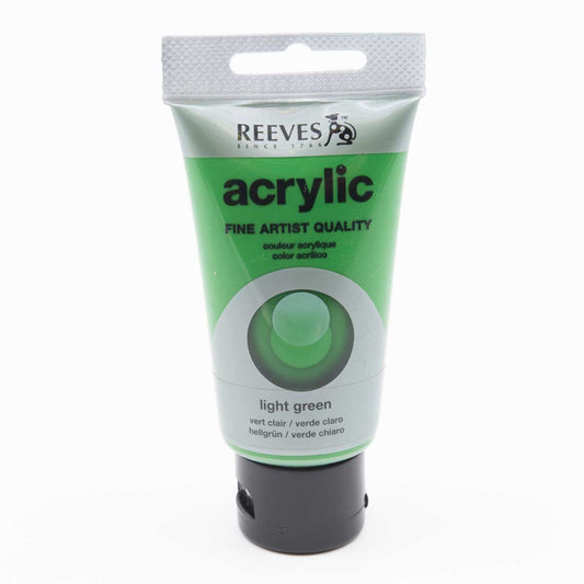 Reeves Acrylic Paint - 75ml - Light Green - Светло зелено