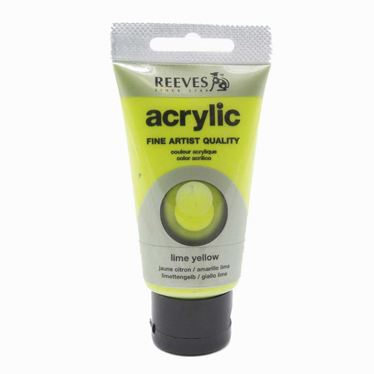 Reeves Acrylic Paint - 75ml - Lime Yellow - Варовен жълто