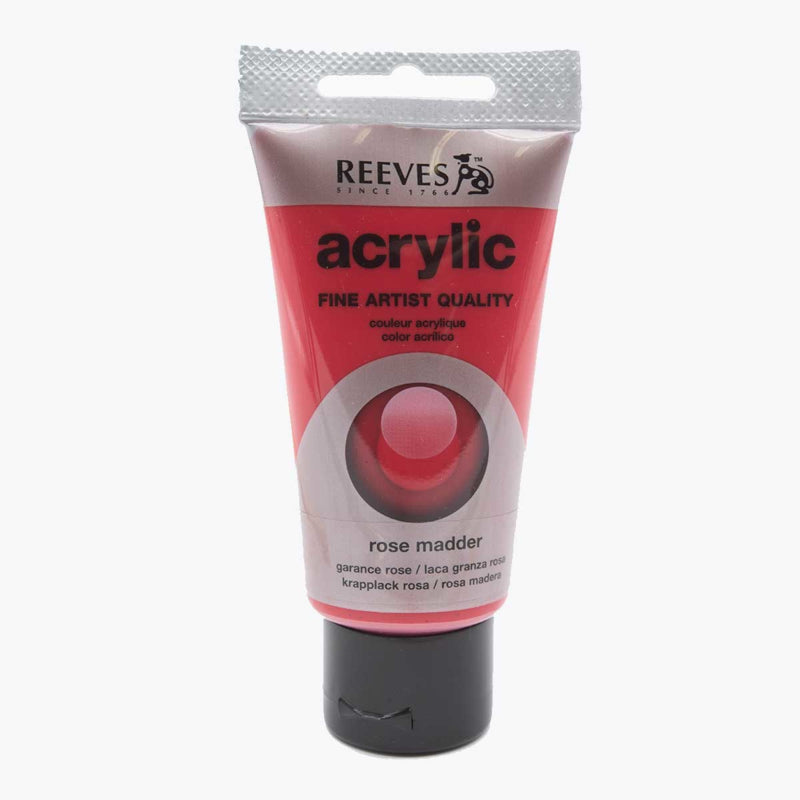Reeves Acrylic Paint - 75ml - Rose Madder - Поза Мадер