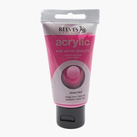 Reeves Acrylic Paint - 75ml - Rose Red - Червена роза